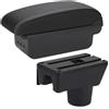 LAYYSD Bracciolo Auto Per Aygo X 2012-2019 Box Bracciolo Retrofit Parti Di Stoccaggio(B3 Black white 3USB)