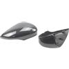 Fymlok Calotte Specchio,Calotte Degli Specchietti 2 copri specchietti retrovisori laterali di ricambio in fibra di carbonio stampata, neri lucidi, Uso adatto per Ford Fiesta MK7 2008-2019(Carbon Fiber Look)