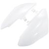 A ABSOPRO Protezione Parafanghi Doppio Scarico Marmitta Moto Bianco per Honda - 2 Pezzi