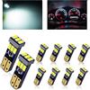 YM E-Bright LED lampadina T5.74 73 37 2721 LED cuneo della lampadina - 9SMD 3014 pezzi di pannello strumenti non polare dell'automobile AC/DC 12V indicatore LED