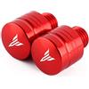BXMoto Coppia di M10X1.25 Vite Presa Foro Specchio CNC Alluminio Rosso per Yamaha MT07 FZ07 MT09 FZ09 MT10 MT25 MT125 XSR700 XSR900 NMAX 125 X-Max 300 400