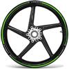 labelbike Adesivi Moto Cerchi Ruote 17 Compatibile con Kawasaki