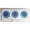 Generico Ventilatore Solare per Auto - Depuratore d'Aria con a LED a Tre Uscite,Ventilatore da Auto | per Viaggi in Camper SUV Furgone Camion Strada Giornaliero
