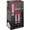 Motul - Kit di Manutenzione - Pulitore Spray per Catena Moto + Lubrificante per Catena Moto da Corsa + Spazzola Non Abrasiva - MC Care Chain Clean C1 - MC Care Chain Lube Factory Line C4