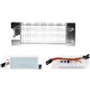 YTJLF Luce targa Per Alfa Per Romeo Per Giulia Per Stelvio LED Luce Targa Per Alfa Per Romeo 147 156 159 166 Per Giulietta Per MiTo Per Spider Numero Lampada Registration Lamps(WHITE)