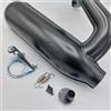Generico Marmitta VMC SILURO SPORT NERA Per Vespa 50 SPECIAL N L R PK Small Frame