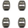 SDUEYZS 4 Pezzi Copertura Serratura Portiera Auto in Acciaio Inossidabile Antiruggine Antifurto e Impermeabile Accessori Decorativi Protezione per MG3 Hybrid Plus 2024 2025,Silver-A
