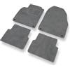 Mossa - Tappetini auto compatibili con Saab 9-3 II (2002-2012) 4 pz. grigio | SportCombi, SportSedan