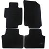 J&J AUTOMOTIVE Tappetini in Tessuto per Honda Accord 2003-2008, Set da 4 Pezzi Anteriori e Posteriori, di Velluto su Misura, Antiscivolo, Colore Nero