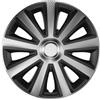 TOP DRIVE COPRICERCHIO AVIATOR SILVER & BLACK 14 I nostri copricerchi sono prodotti con materiale ABS di alta qualita', conosciuto per la sua stabilita', forza Con verniciatura ad acqua