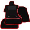 Generico Tappetini compatibili con Subaru Impreza 2018-2025, bordo rosso, kit tappetini auto personalizzati, set tappeti in velluto, tappeto auto