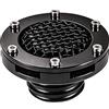 JYMotor Moto CNC Serbatoio Gas Tappo Copertura Per Harley Dyna Breakout Road King Forty Otto Softail Sportster 883 1200 Touring (nero)