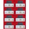 VNVIS 8 x 24 V bianco 4 LED lato anteriore luci laterali, con staffe di gomma ribaltabile camion caravan