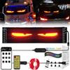 BUNQQF Occhi led per Camion, Luci da Diavolo led per auto, Occhi del Diavolo Flessibili Programmabili per auto, Display Dinamici Colorati, Fai Da Te