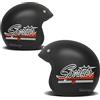 worldcustomchopper 2 Adesivi Stickers Casco Worldcustom compatibili con Harley davidson Sportster (ARGENTO SILVER SCRITTA ROSSA)