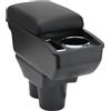 OYHCM Bracciolo centrale per Opel Corsa E 2014-2018,Vano porta telefono | Per Opel Corsa E Bracciolo, Vano porta telefono, Portabicchieri, Doppio vano portaoggetti, Coperchio scorrevole, Pelle PU
