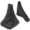 Pmandgk 2 pezzi freno a mano cambio cuffia cuffia cuffia pelle PU nero per Opel G Zafira a 1998-2004