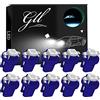 GLL Blu Ghiaccio T5 B8.5 Lampadine Cruscotto a LED 1-5050-SMD per Tachimetro Auto Strumento Cruscotto Indicatore Indicatore del Pannello Luminoso Lampada Cruscotto