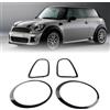 Generic Finiture Cornice Faro Posteriore Adatte per Mini R56 R57 R58 R59 Adatte per S JCW, Elegante Sostituzione Nero Lucido, Facile Installazione per gli Appassionati di Auto, Materiale ABS+PP