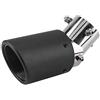 Leinggg Terminali di scarico Per Auto, Terminali Di Scarico Silenziatore, 63-89mm in fibra di carbonio stile auto regolabile singola uscita tubo di scarico marmitta punta coda gola per tubo di scarico 40-54mm