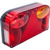 Fristom FT-088 Fanale Posteriore Destro a Lampadina 6 Funzioni 12V 24V 238x138mm Luce Targa Retromarcia Fendinebbia Stop Direzione Triangolo Omologato E9 per Rimorchio Camion Auto