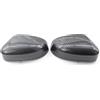 NYSFIFHSKFH Calotte Specchiett Copertura dello specchio retrovisore laterale nero brillante in fibra di carbonio per Ford per Focus per MK2 per MK3 2008-2017 gusci specchietti laterali(Fibra di carbonio)