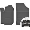 moto-MOLTICO Anteriori Tappetini Auto in Gomma con un Bordo - Set 2 Pezzi - Tappetini per Auto Impermeabile - Set di Tappeti Adatti per Toyota Yaris II 2005-2011