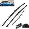 XQSSB Tergicristallo LHD Anteriore E Posteriore Spazzole Tergicristallo Set per Audi A1 2010-2017 Parabrezza Parabrezza Lunotto Anteriore 24+16+13 Tergicristallo