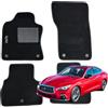 W-Parts Serie 4 TAPPETI - TAPPETINI in Moquette Neri per INFINITI Q50 dal 2013->