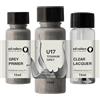 SD COLORS GRIGIO TITANIO U17 New Touch Up Paint 15 ML RIPARAZIONE GRAFFIO CHIP PENNELLO COLORE CODICE U17 TITANIO GRIGIO (VERNICIA+PRIMER+LACQUER)