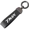 KongFumoto Portachiavi Moto In Fibra Di Carbonio Per TMAX 500 530 SX/DX/T-MAX 560 DX TECH MAX ABS - Portachiavi Moto Personalizzato - Nero