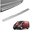 MCPerformance Paraurti Posteriore adatto per Mercedes Vito Viano W639 | 2004-2014 Acciaio Inox Opaco Protezione per Bordo Bagagliaio Carico