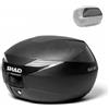 Generico VALIGIA SH39 BAULETTO 40LT COVER CARBON CON PIASTRA UNIVERSALE COMPATIBILE CON SHAD PIASTRE E BAULETTO SCOOTER MOTO + SCHIENALINO OMAGGIO