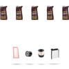 HOFFCAR Kit tagliando 4 FILTRI e 5L OLIO M compatibile con Dacia Duster 1.5 Dci 81kw dal 2010
