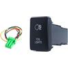 HWBZDPZQD Blu FENDINEBBIA Interruttore di Pulsante DC 12V for Toyota for Tacoma for Tundra for 4Runner for Hilux for RAV4 for LED Interruttore A Spinta