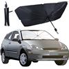 Generic Ombrello Parasole Auto Pieghevole e Portatile - Parasole per Auto Proteggi la tua auto dal sole con Torna ai risultati Protezione UV al 99.9%, Custodia Inclusa, 140x79cm per auto medio/grandi