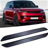 Yucisily 2 pedane laterali per Land Rover Range Rover Sport L461 2023-2026, in alluminio, colore nero (con staffe)