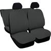 Lupex Shop - Coprisedili auto compatibili per 126, grigio scuro, Prodotto Made in Italy, tessuto poliestere, set fodere sedili completo