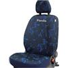 Italfodere talfodere - Accessori Auto - Coprisedili Auto Su Misura per Fiat Panda 2003-2011 II Serie - Anteriori e Posteriori - In Cotone - Facile da Installare - Fatti a Mano - Made in Italy - Blu 34