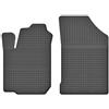edecor Tappetini in gomma per auto per Toyota Yaris II, anno di costruzione 2005 - 2010, tappetini anteriori per conducente e passeggero, Uc