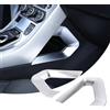 DIYUCAR Accessori Auto Decorazione Centrale U Forma Telaio Trim ABS Matt Argento Per Rangerover Evoque 2012-2017