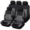 NALSA Coprisedili Auto per MG ZS MG4 MG5 ZS EV 2022 2023, Coprisedile Set Anteriori e Posteriori Completo Copri-Sedile Impermeabile Traspirante Copri Sedile Auto Accessori,C/Grey