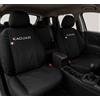 Auto Accessori Lupex Coprisedili Auto Compatibili Kadjar | Made In Italy | Set Copri-sedile Anteriori e Posteriori | Logo Ricamato | Airbag Compatibile | Interni (Nero/Nero)