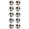 Abaodam Tappi Valvola Cerchione Auto 10 Pezzi Rame ABS Forma Pallone | Stile Sportivo, Installazione Facile e Portatile, Adatti a Bici e Moto