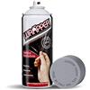 4R Quattroerre.it 16410 Wrapper Spray Grigio Argento Opaco | Vernice Removibile per Carrozzeria | Pellicola Spray Protettiva UV e Anti-Graffio | Wrapping Liquido Made in Italy