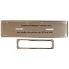 Targhe Storiche srl Coppia Portatarga/Cornice Affiancato IN ACCIAIO INOX dal 1976 al 1984