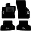 QUEMAR Tappetini Auto per Audi A3 8V e Hybrid, Bordo Antracite, 4 Ricami | 2012-2019 / Kit Tappeti Moquette e Gomma su Misura / Set 2 Anteriori + 2 Posteriori / Ricami e Colori Personalizzati
