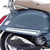 Generico Kit 2 adesivi fasce bande decal compatibili con PIAGGIO VESPA GTV 300 GTS 300 GTV250 GTV125 scegli colore Cod.1997 (010 Bianco)