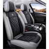 ZARUXCHA Auto Set Coprisedili Per Kia Sportage 2021-2024, Impermeabile Coprisedili, Set Coprisedile Anteriori E Posteriori Pelle Set Coprisedili Protezioni(Greyish Black)