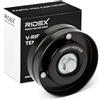 RIDEX 312D0034 Galoppino guidacinghia cinghia Poly-V con materiale di fissaggio Compatibilità con OPEL Corsa D Hatchback S07